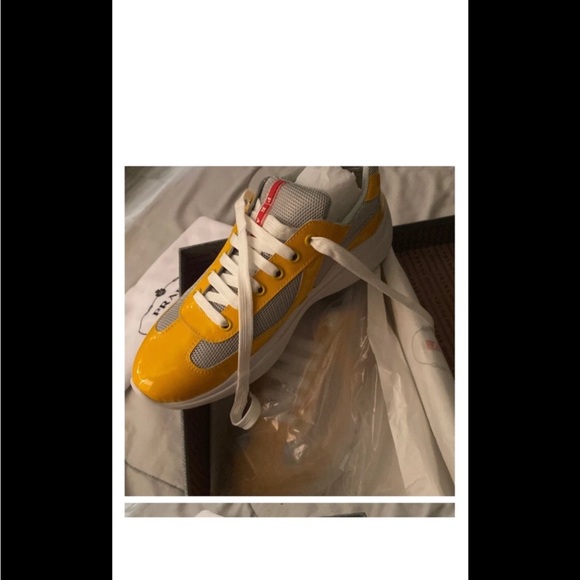 Prada yellow sneakers size 39 - Picture 2 of 3